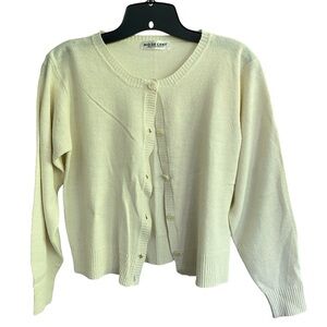 Rio de Cent Sweater Set Long Sleeve Cardigan With Short Sleeve Made in Japan